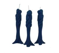 NKlaus - 3x cire d'abeille Stella de l'amour - bougie bleue - Bougie figurative artisanale Bougie rituelle Gouttes 36299