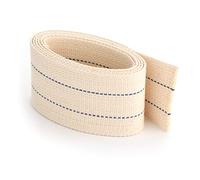 NKlaus 48 mm - 100 % coton naturel - Mèche plate - Pour brûleur à huile - Lampe à huile avec pétrole nettoyé