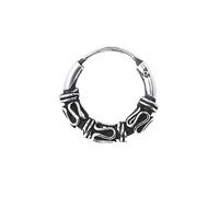 NKlaus 5040 Boucles d'oreilles créoles celtiques en argent 925 12 mm