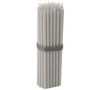 NKlaus - 50x Bougies grises sans suie, fines L 16cm cire de paraffine Premium 36115