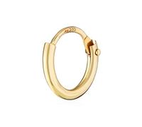 NKlaus 585 or véritable 14 carats simple créole pliable HOMME boucles d'oreilles boucles d'oreilles pendentif 9,0mm 1752