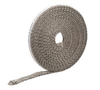 NKlaus 5m de bande d'étanchéité réfractaire 10x2mm autocollante Joint de cheminée en fils de verre E Joint plat testé DIN jusqu'à 600°C 12943