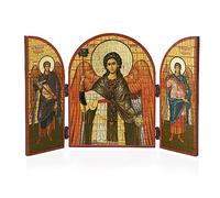 NKlaus Archange Gabriel Icône Triptyque Dérivé MDF 25x16cm Chrétien 13890