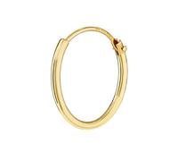 Nklaus - Boucle d'oreille seule style créole - En or 333 - Pour homme