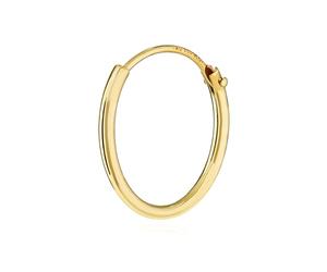 Nklaus - Boucle d'oreille seule style créole - En or 333 - Pour homme