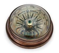 NKlaus Boussole Maritim avec Verre de dôme en Laiton Antique 6cm Compas de relèvement Indicateur de Direction 11657