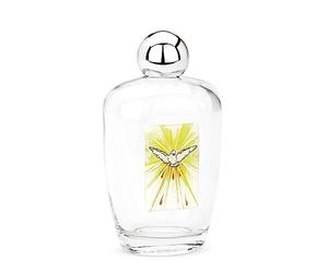 NKlaus Bouteille d'eau bénite 100ml en verre motif image Saint Esprit 11x6x4 cm pèlerinage 14352