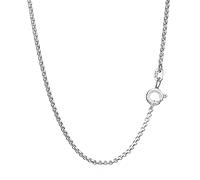 NKlaus Chaîne à maillons ronds en argent sterling 925 massif 1,50 mm