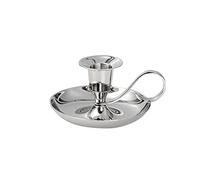 NKlaus Chandelier à Main Classique Laiton nickelé Bougeoir Hauteur 5cm pour Bougies jusqu'à Ø 2cm Bougeoir 10890