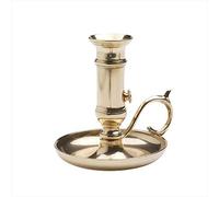 NKlaus Chandelier Hauteur 11cm Chandelier Coulissant Laiton Or Brillant pour Bougies Ø 2cm Bougies de Table Moderne Aspect Classique Bougies à Tige décoration 2872
