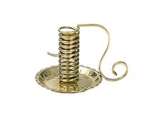 NKlaus Chandelier Spirale Laiton doré Hauteur : 12cm Chandelier à Main Chandelier déco Bougie Ø 2-2,5cm 10893