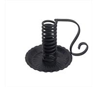 Nklaus Chandelier Spirale Noir Fer Hauteur:12cm pour Bougies de Table Bougie Ø 2-2,5cm Chandelier de décoration 2873