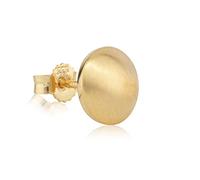 NKlaus Clou d'oreille simple 333 or jaune 8 carats rond mat 9mm petite boucle d'oreille Boucles d'oreille 1647