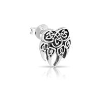 NKlaus clou d'oreille simple patte d'ours indien argent sterling 925 indigène natif 3138