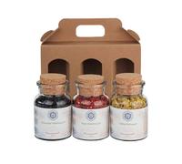 NKlaus Coffret cadeau encens noir, rouge et jaune, résines pures naturelles pour le fumage, la méditation et les rituels festifs, aromatique