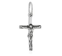NKlaus Croix en argent massif 925 Croix orthodoxe Pendentif Symbole de Foi 6233 Baptême