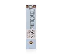 NKlaus Golden Nag White Oudh Bâtonnets d'encens orientaux 15 g avec résine d'oudh pour méditation, détente et atmosphère sensuelle