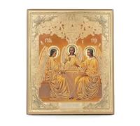 NKlaus Icon 39110 Tableau en bois Saints Trinité 15 x 18 cm