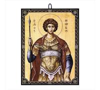 NKlaus Icône de Saint George 60183 - Icône chrétienne orthodoxe de Grèce - 9,7 x 13,5 x 1,2 cm