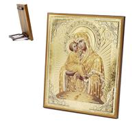 NKlaus Icône Gm de Pochaev en bois 15 x 18 cm Image de saints chrétiens orthodoxe 39026