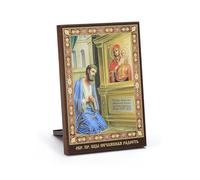 NKlaus - Joie inattendue - Icône en bois 6 x 8 cm chrétienne orthodoxe - Bénédiction iconographique 1074