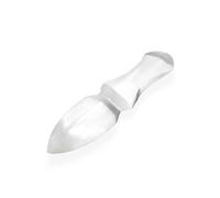 NKlaus Lame Rituelle en Sélénite 15 x 4,5 cm - Outil Énergétique en Pierre Naturelle pour Rituels Spirituels, Décoration de l’Autel, Méditation et Purification