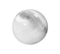 NKlaus Lot de 3 boules de sélénite de 5 à 6 cm - Boules de pierre de guérison faites à la main pour Reiki, méditation et guérison des chakras, polies et énergisantes, idéales pour les rituels