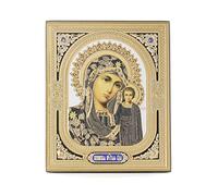 NKlaus Mère de Dieu de Kazan Icône en bois 10x12cm chrétienne orthodoxe 11369
