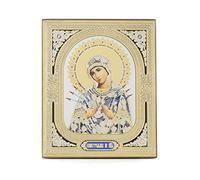 NKlaus Mère de Dieu Sept Flèches icône en bois 10x12cm chrétien orthodoxe 11372