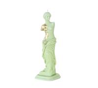 NKlaus Milo 16209 Venus Bougie artistique en cire d'abeille - Décoration élégante en vert menthe