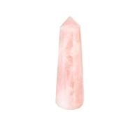 NKlaus Obélisque en quartz rose environ 7,5 x 2 cm - Pierre naturelle polie, pointe en pierre de guérison pour l'amour de soi, l'harmonie et la guérison énergétique