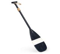 NKlaus Pagaie décorative Bois Peint Bleu Blanc Maritime 91,5x16x3cm avec Crochets Vintage 11703