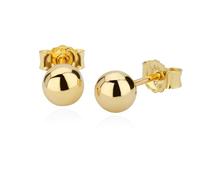 NKlaus Paire de 5mm BOUGLE BOUCLE Or 585 14 carats or jaune BOUCLES OHRSCHMUCK BOUCLE 5573