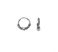 NKlaus Paire de boucles d'oreilles en argent massif 925 Créoles celtiques Gothique Celtique Piercing d'oreilles 14mm 5039
