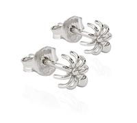 NKlaus Paire de petits clous d'oreilles araignée argent 925 anti ternissement 7x6mm Motif boucles d'oreilles 9898