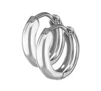 NKlaus Paire or 333 or blanc Boucles d'oreilles à clapet 12,2 x 3,2mm poli brillant Rond 4750
