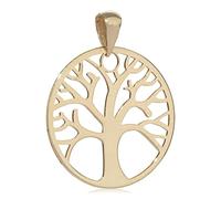 NKlaus Pendentif Arbre de Vie 16mm 333 Or jaune 8 carats petit talisman amulette 8280