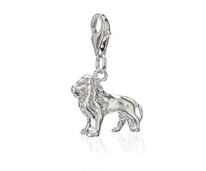 NKlaus Pendentif Charm Lion 925 Argent 17x12mm Bijoux pour bracelet de mendicité Amulette 36280
