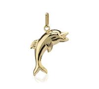 NKlaus Pendentif dauphin réversible 375 or jaune 9 carats 22,1mm dauphin 4177