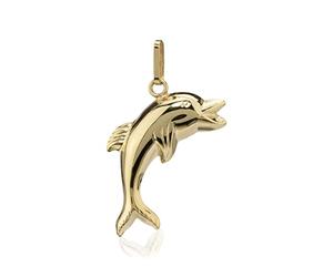 NKlaus Pendentif dauphin réversible 375 or jaune 9 carats 22,1mm dauphin 4177