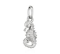NKlaus Pendentif hippocampe en argent 925 15 x 7 mm amulette hippocampe maritime 15372, Argent