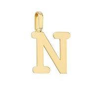 NKlaus pendentif lettre N 333 or jaune 8 carats 11,7x7mm amulette 14466