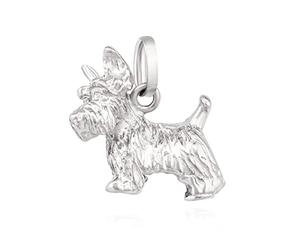 NKlaus Pendentif West Highland White Terrier avec boucle 925 argent rhodié 13740