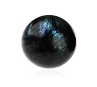 NKlaus Pierre précieuse naturelle de labradorite en forme de boule de 50 mm | Intuition, créativité et mystique, couleurs irisées et brillance changeante, point fort décoratif