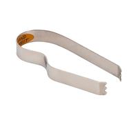 NKlaus Pince à charbon en acier 10 x 4 cm Accessoire de fumage pour charbon de fumage Pince à barbecue Pince à chicha 15007