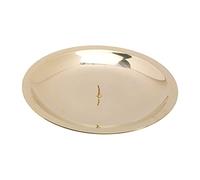 NKlaus Plat à Bougie avec épine Ø16cm Laiton doré Poli sous-Plat à Bougie Chandelier 10569