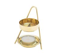 NKlaus Porte-encens Encensoir Brûleur d'encens pour Bougie Chauffe-Plat Laiton Travail Manuel 2975