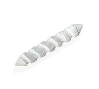 NKlaus Selenit 16472 Règle de massage en sélénite fabriquée à la main pour le travail énergétique et la guérison spirituelle, décoration parfaite pour la méditation et l'harmonisation des espaces et