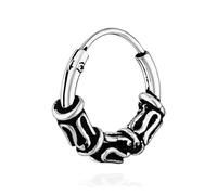 NKlaus Simple 925 ARGENT STERLING Créole Celtique Gothique 10mm 7312
