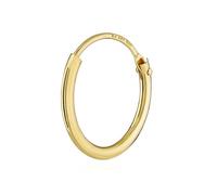 NKlaus Single HOMMES Créole OR VRAI 333 8 carats Boucles d'oreilles Boucles d'oreilles 13 mm 3752